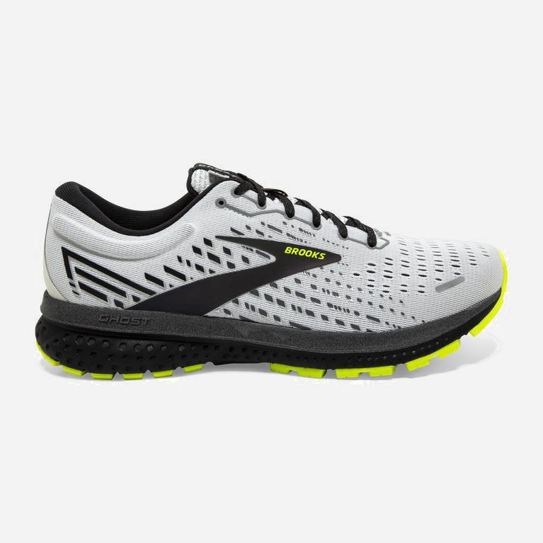 Brooks Ghost 13 Israel - Women's Road Running Shoes - White/Black/Nightlife (56824-MYCK)